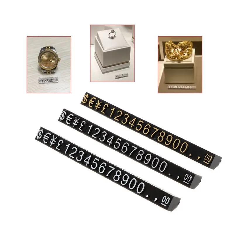 Ценник ювелирный магазин дисплей пятиугольник Пластиковые регулируемые