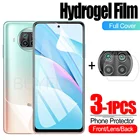 Гидрогелевая пленка 3 в 1 для Xiaomi Mi 10t Pro, защита экрана + задняя крышка + пленка для объектива камеры на Mi 10t Mi10t Pro 10Lite, защитная пленка