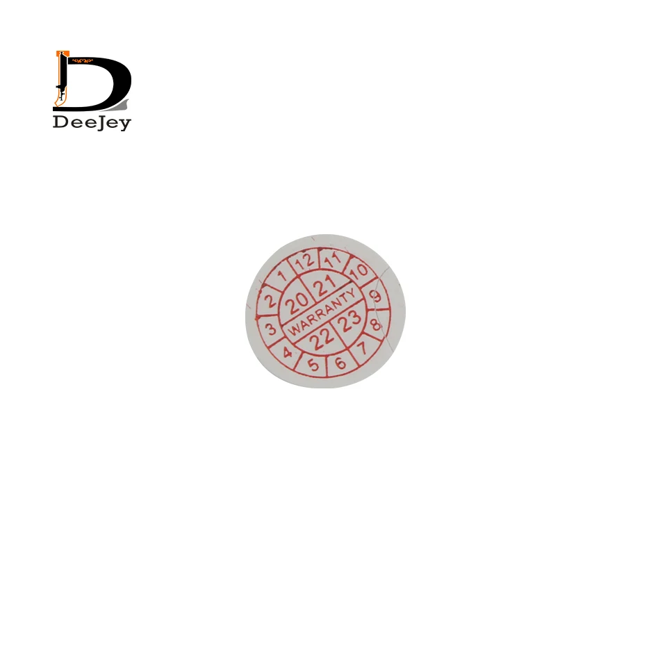 10 мм круглая самоклеящаяся хрупкая бумажная наклейка гарантия аннулирования при