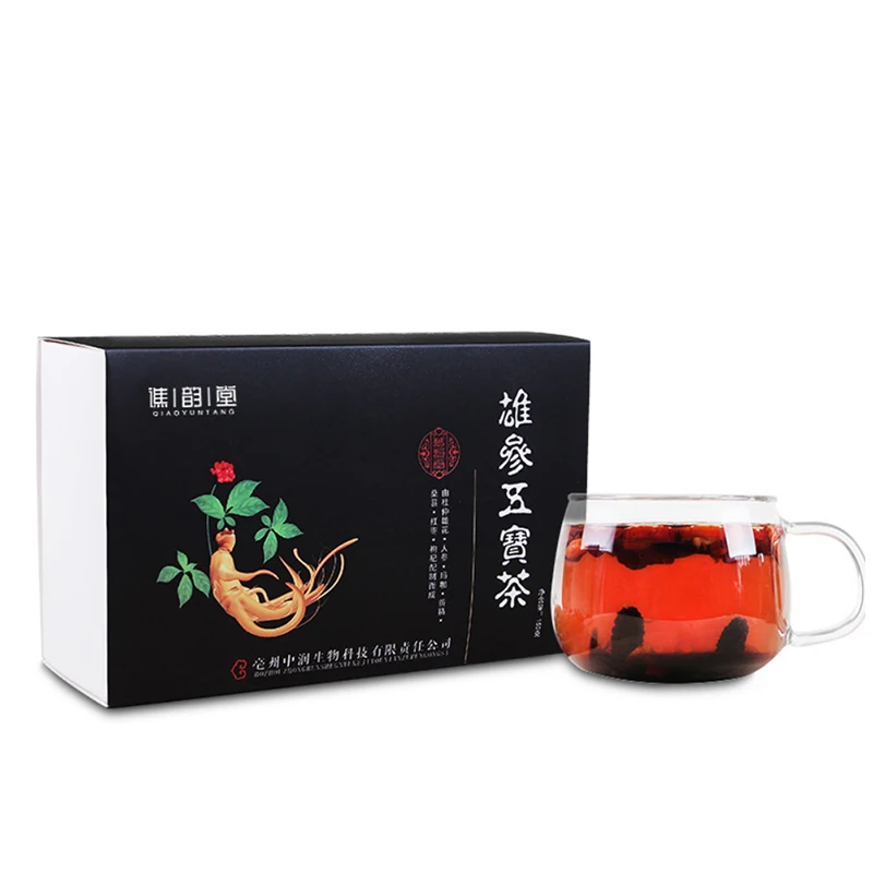 

Qiao Yuntang Maca ginseng Wubao tea male flower mulberry yellow essence man kidney tea health solid coffee coffee husband health