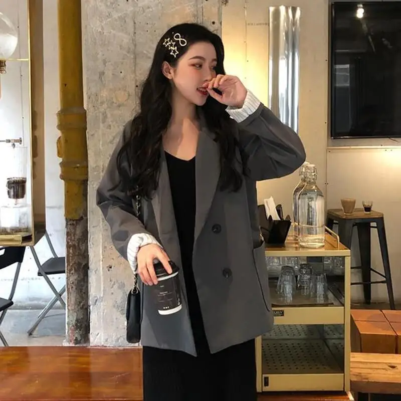 

New 2020 Korean Single-Breasted Women Thin Suit Solid Draped Female Sunscreen Suits Spring Casual Ladies Sunscreens Coat
