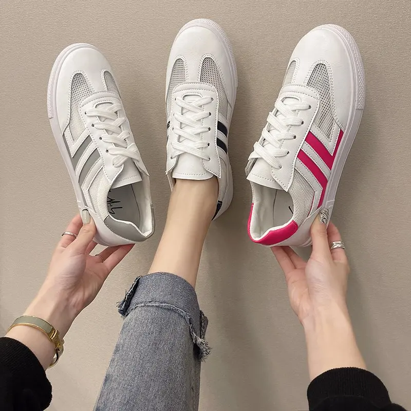 

Women's casual shoes fashion breathable walking mesh flat shoes women white sports shoes women 2021 women's shoes