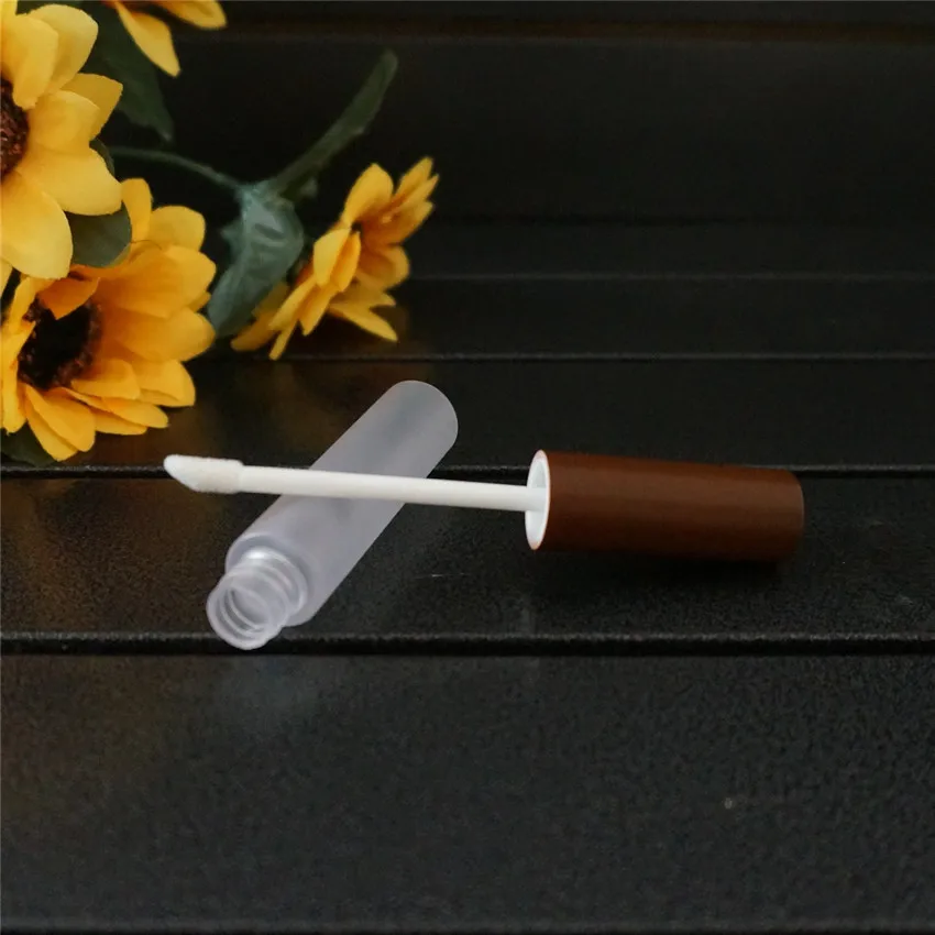 

10/20/30/50/100pcs 10ml Empty Cosmetic Packing Containers Makeup Frosted Mascara Tubes Eyelash Cream Refillable Bottle Brown Cap