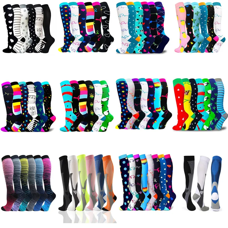 

Multi Pairs Compression Stockings For Men & Women Varicose Veins Nurses Dropship Athelete Soccer Crossfit Socks Compress Socks