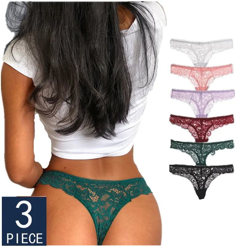 

3 шт./компл., сексуальные трусики, женские трусики с заниженной талией, женское кружевное нижнее белье с вышивкой, прозрачные стринги, нижнее ...