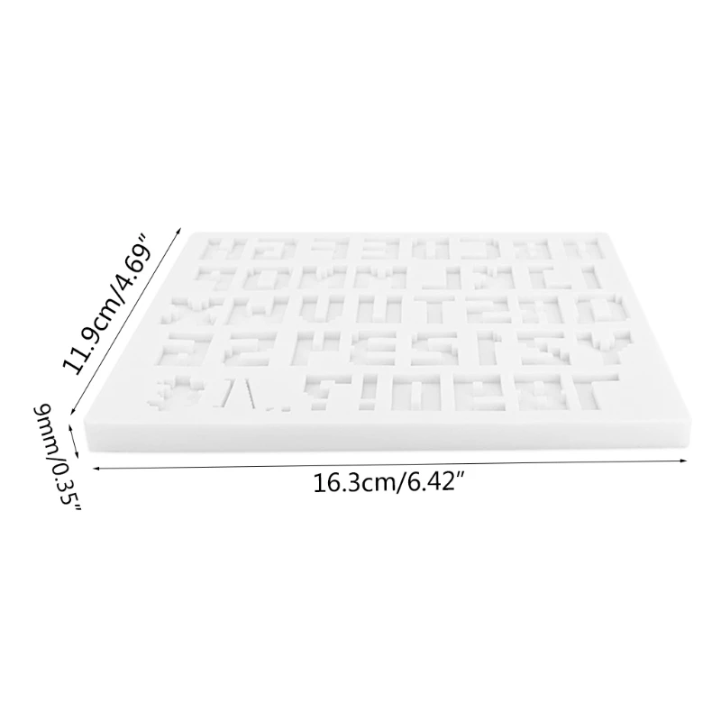 

3D Capital Letter Silicone Mold English Alphabet Chocolate Fondant Cake Molds