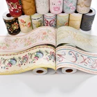 Наклейки на талию в ванную комнату, водонепроницаемые самоклеящиеся наклейки с каймой, обойные обои для гостиной, ПВХ пленка, наклейки