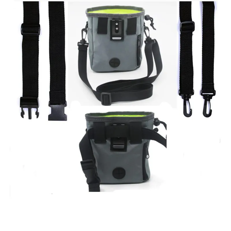 

QQQPET Portable Dog Training Treat Bag Puppy Snack Reward Waist Bag Dog Walking Snack Pet Feed Pocket Pouch Detachable Dog Train