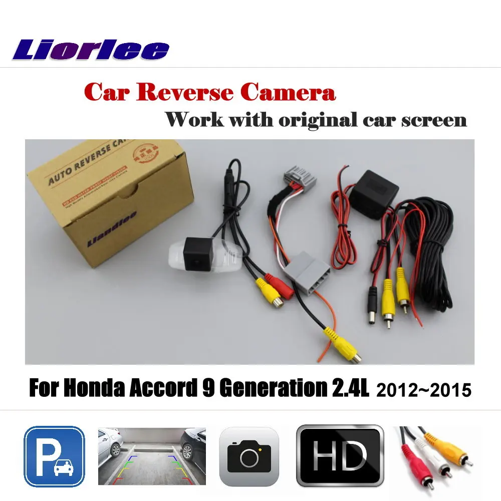 

Car Reverse Rearview Camera For Honda Accord 9TH 2.4L 2012 2013 2014 2015 Backup Parking CAM Original Screen HD Accessories