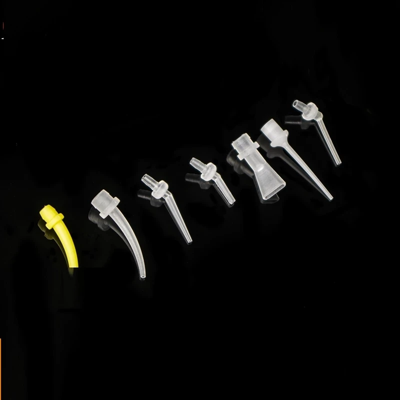 

100 шт. стоматологические инструменты 1:1 стоматологические материалы стоматология силиконовая резина конвейерная смешивающая головка наконечники инструмент для отбеливания зубов