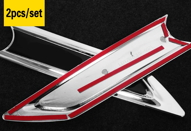 Аксессуары для стайлинга автомобиля черное переднее боковое крыло эмблема