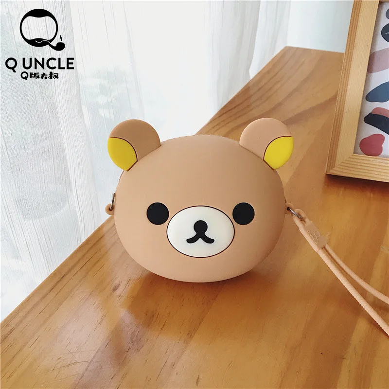 Q UNCLE/силиконовый кошелек для девочек, мини-сумка на молнии, модный силикагелевый Кошелек для монет, Детский кошелек на цепочке, сумки через плечо, сумки для наушников