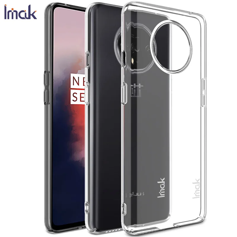 Для Oneplus 7T чехол IMAK Crystal II Pro Прозрачная Жесткая задняя крышка из ПК для One plus 1 +