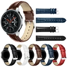 Ремешок из натуральной кожи для Samsung Galaxy Watch 46 мм, 3 45 мм, Gear S3, ремешок для часов HUAWEI Watch GT