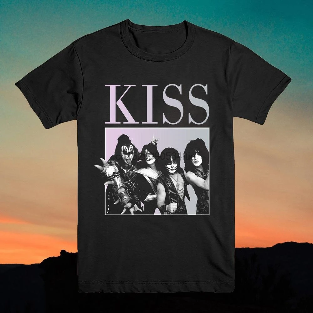 Классическая футболка с надписью KISS 90S|Мужские футболки| |