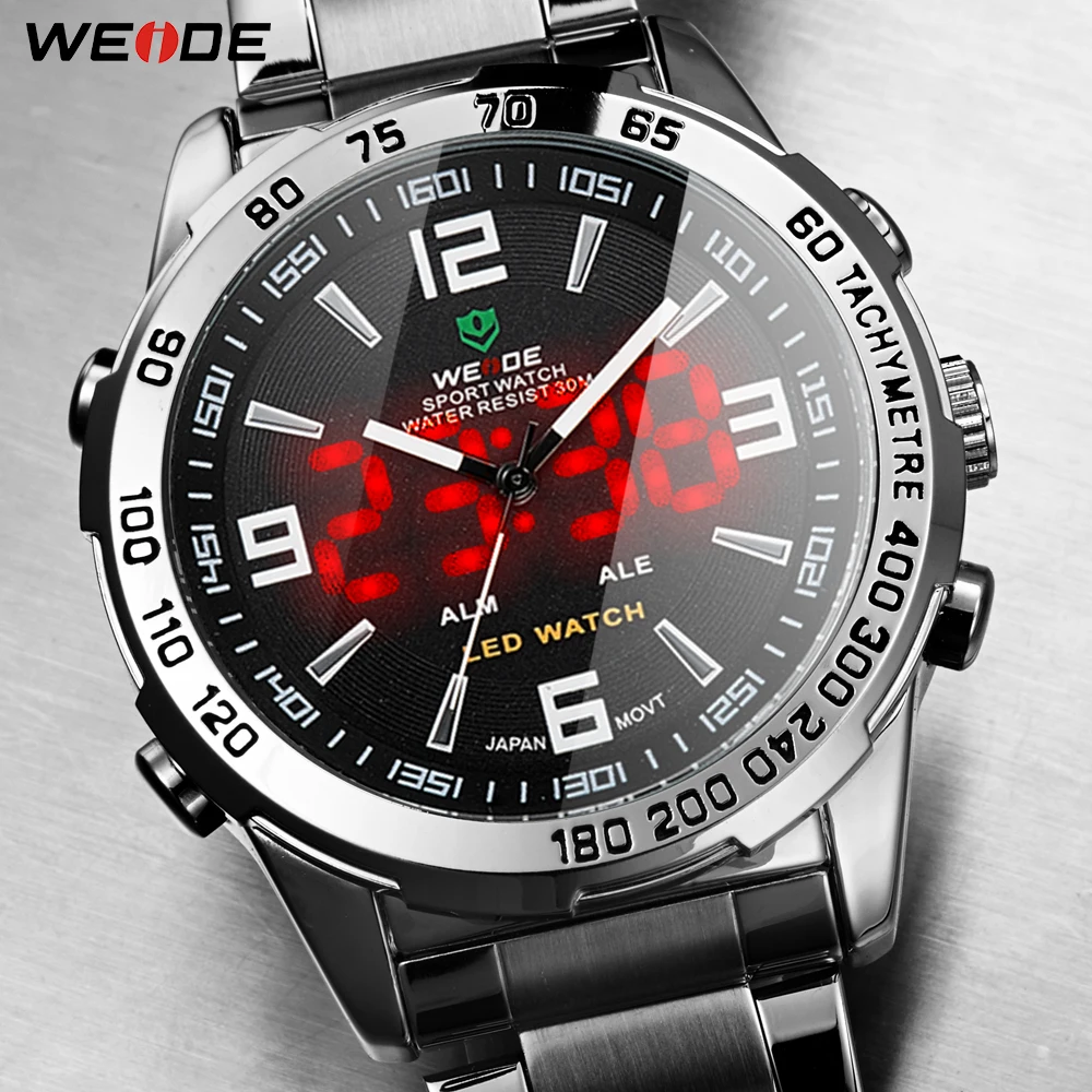Лидер продаж WEIDE спортивные часы для мужчин LED disgital дисплей Janpan движение