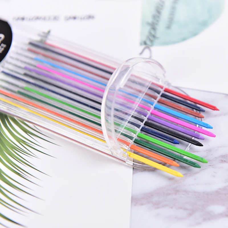 

1Box Colored 2.0mm Mechanical Pencil Color Lead Refill Drawing Colored