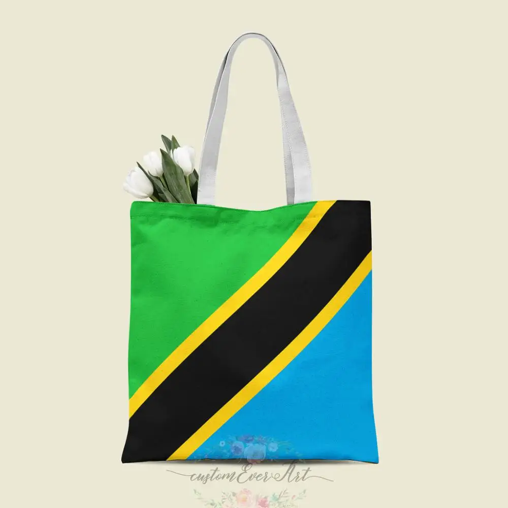 

Tanzania tote bag custom canvas tote bags for women for teacher Birthday Bags Gift Bag personalized gifts