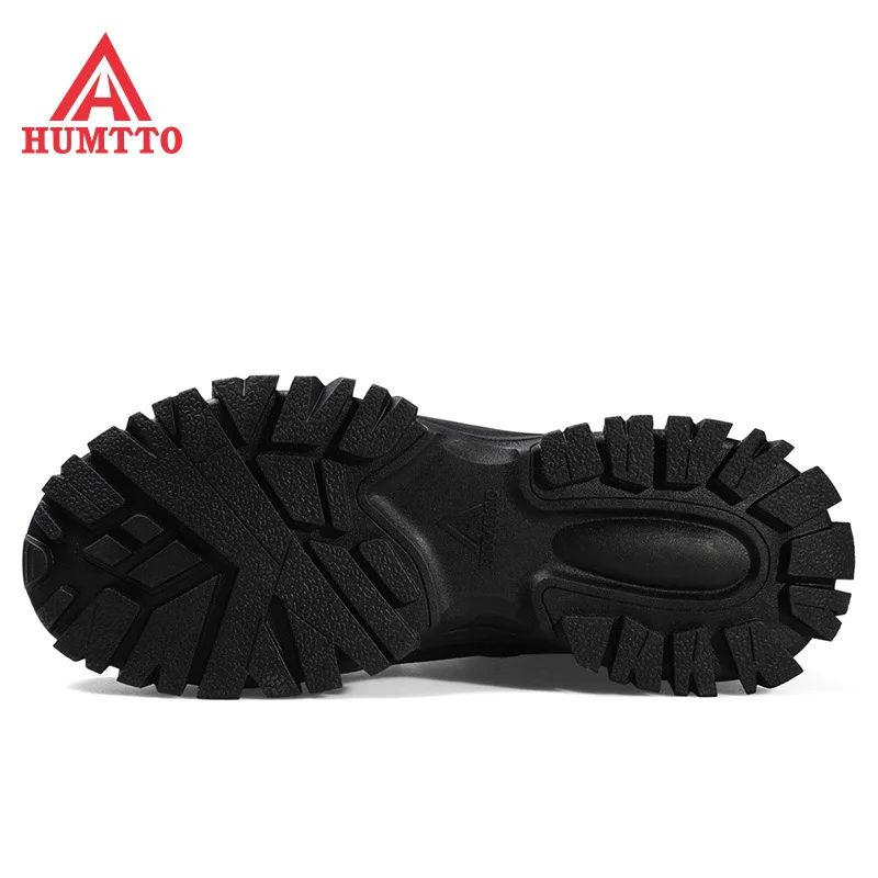 HUMTTO Brand Genuine Leather Hiking Boots for Men 2020 New Winter Waterproof Climbing Trekking Shoes Mens Outdoor Tactical Boots