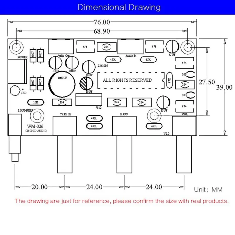 Регулятор басов и высоких частот DIY комплект усилителя аксессуары + 0 HIFI