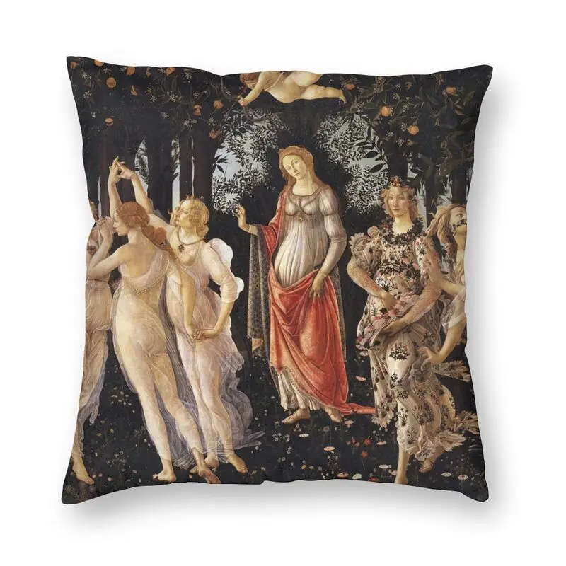 Наволочка для дивана Sandro Botticelli Primavera из полиэстера с изображением известных