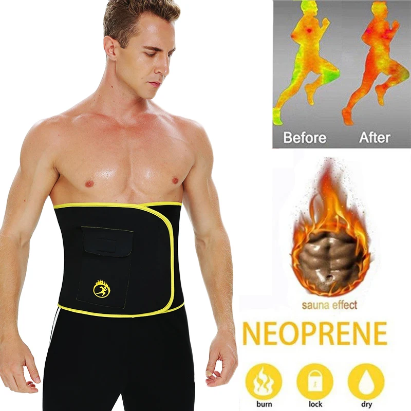 Пояс для похудения NINGMI мужской моделирующий пояс неопреновый и потери веса