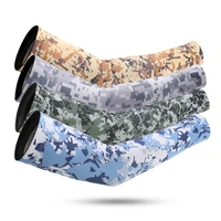 2pcsset sunscreen protection uv ice sleeves men outdoor breathable quick drying camouflage arm guard hand riding sleeves