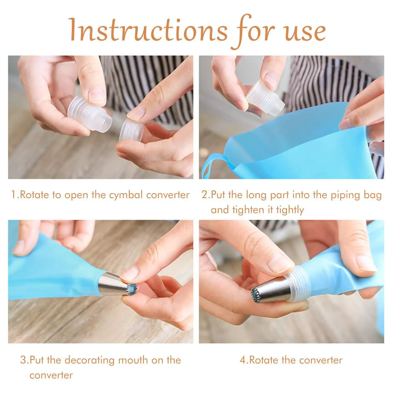 

Decorating Mouth Set Birthday Cake Cream Dessert Flower Shape Decorating Mouth Making Tool