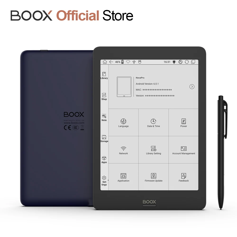 BOOX Nova Pro 7 8 пачка для чтения электронных книг передний светильник Полный