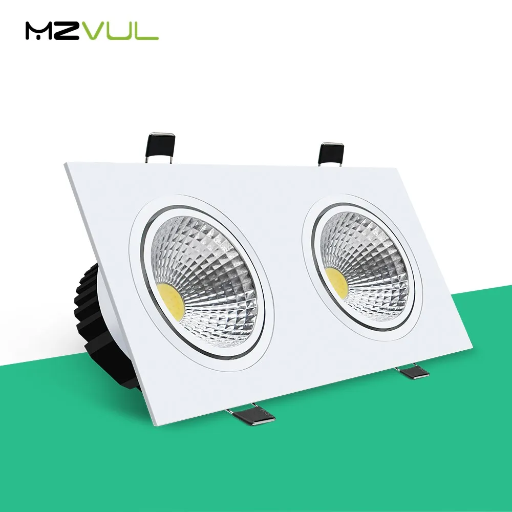 Светодиодный светильник с регулируемой яркостью 7 Вт 9 12 15 белый квадратный