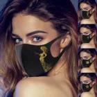 Маски для взрослых с новым годом 2021 черные маски многоразовая маска для лица Многоразовые Тканевые маски негра косплей на Хэллоуин