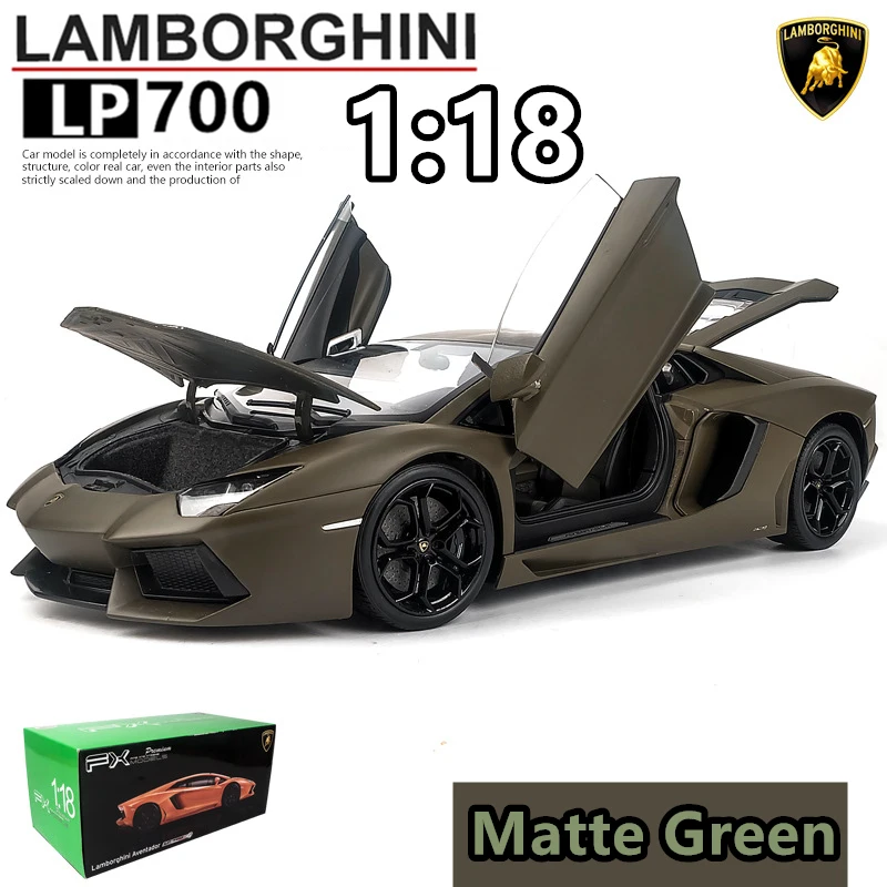 LP700-4 Welly 1:18 Lamborghini LP700 сплав модель автомобиля Моделирование Украшение автомобиля коллекция подарок игрушка Литье модель игрушка для мальчиков - Цвет: LP700-4