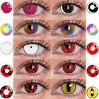 Контактные линзы UYAAI, шт.пара, разноцветные, с Эд-принтом, для косплея, аниме, Шаринган, контактные линзы для глаз