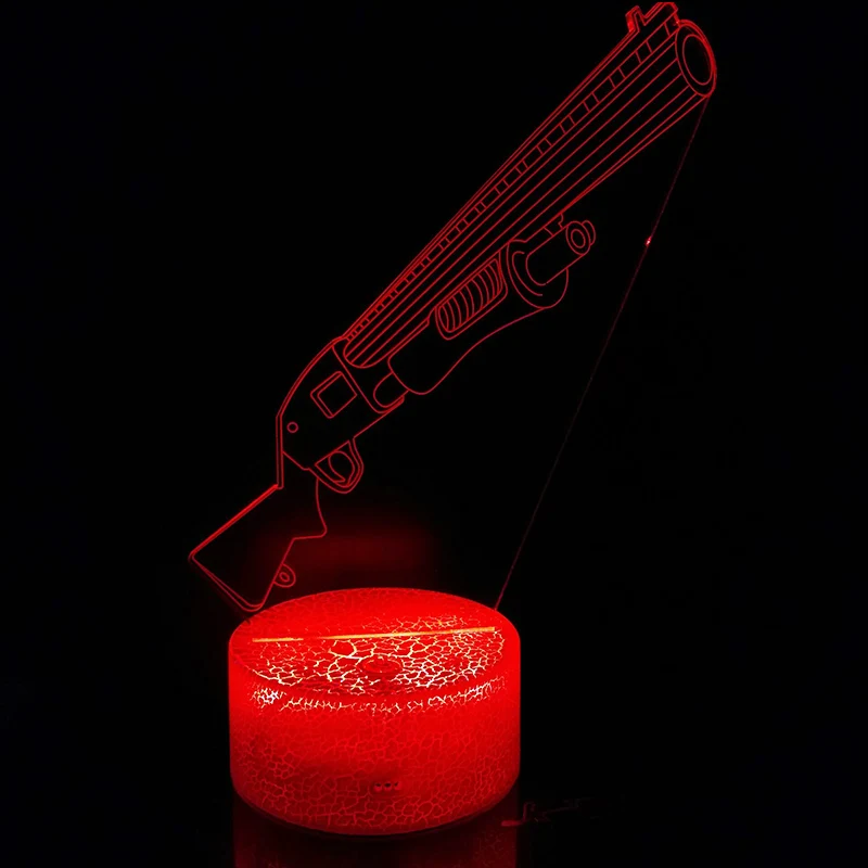 Acrylic Lights Bedroom Decoration NightLight LED Sleep Light Projection Lamp Toys Battle Royale Kids Christmas Gifts | Игрушки и хобби