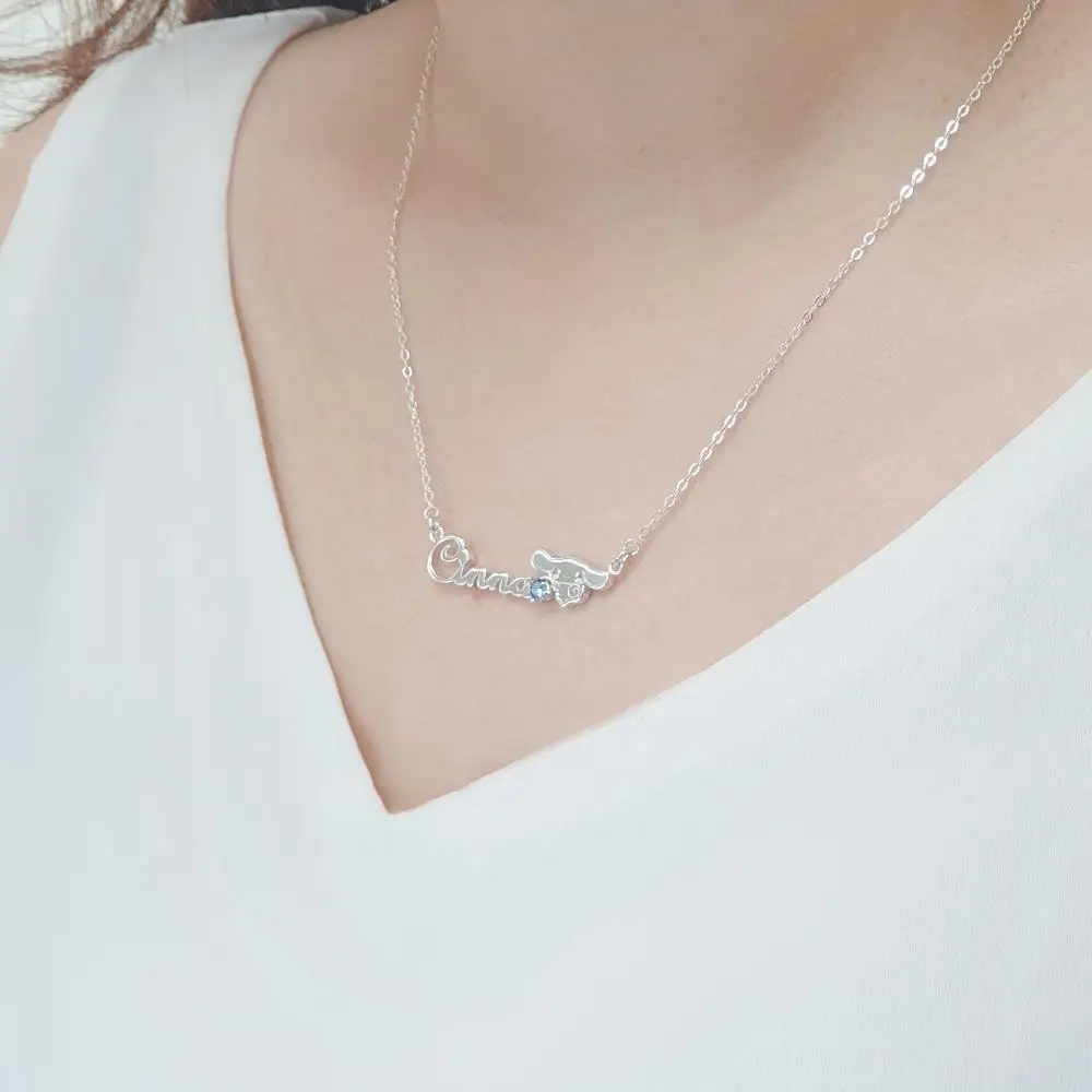 

Happy Cute Dog Necklace Big Ears Dog Pendant Simple Fashion Ornament