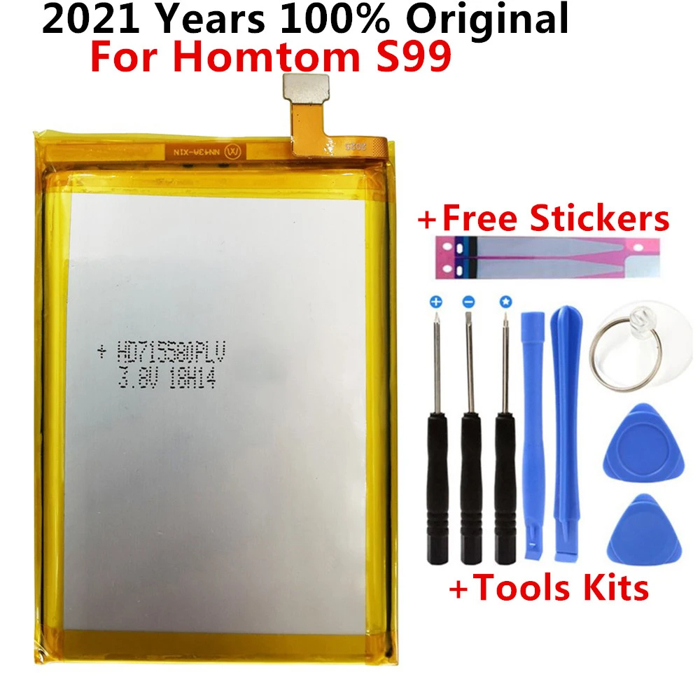 

100% Original New High Quality 6200mAh Battery For HOMTOM S99 Mobile Phone batteries + Gift Tools