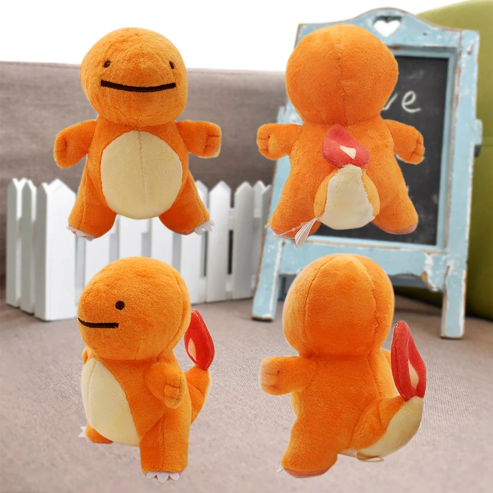 17 см японская аниме Кукла драконит плюшевые игрушки Peluche куклы мягкие животные сидящие Куклы Kawaii желтый милый Рождественский festy