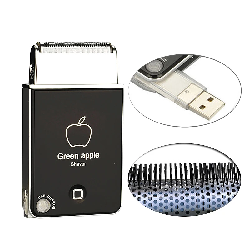 Kemei мини электробритва для мужчин USB беспроводной триммер бороды портативная