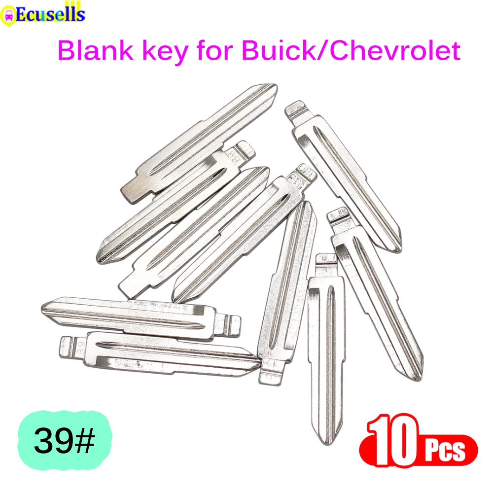 Откидной Пустой Автомобильный ключ 10 шт./лот лезвие ключа Uncut DW04R 39 # для Chevrolet Aveo