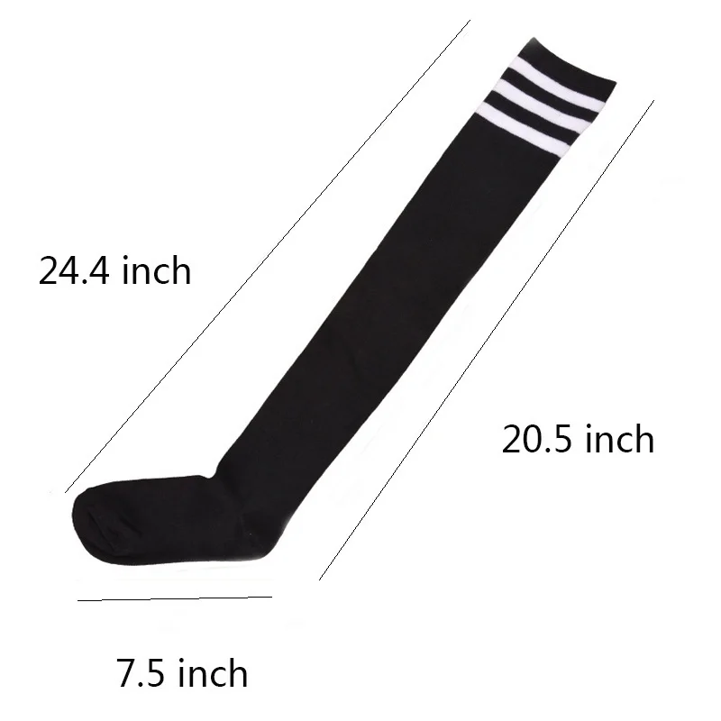 Long Sock Stockings for Winter Boots Women Long Striped Stockings Warm Thigh High Socks Girls Knee High Socks 2020