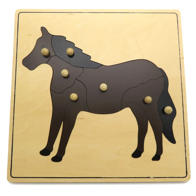 

Kids Montessori Wooden Animal And Plant Panel Kindergarten Early Education Teaching Aids Children'S Educational Math Toys LB695
