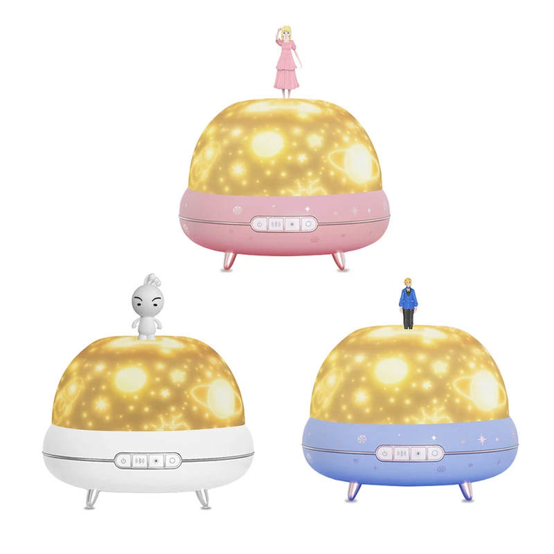 

Night Lamp Projector Starry Sky Night Light Projector Bedroom Decor Bluetooth Rotating Music Children's Night Light Kids Gift