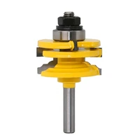 1pc 8mm 12mm 12 shank glass door rail stile reversible router bit woodworking milling cutting for wood tool bits 02014