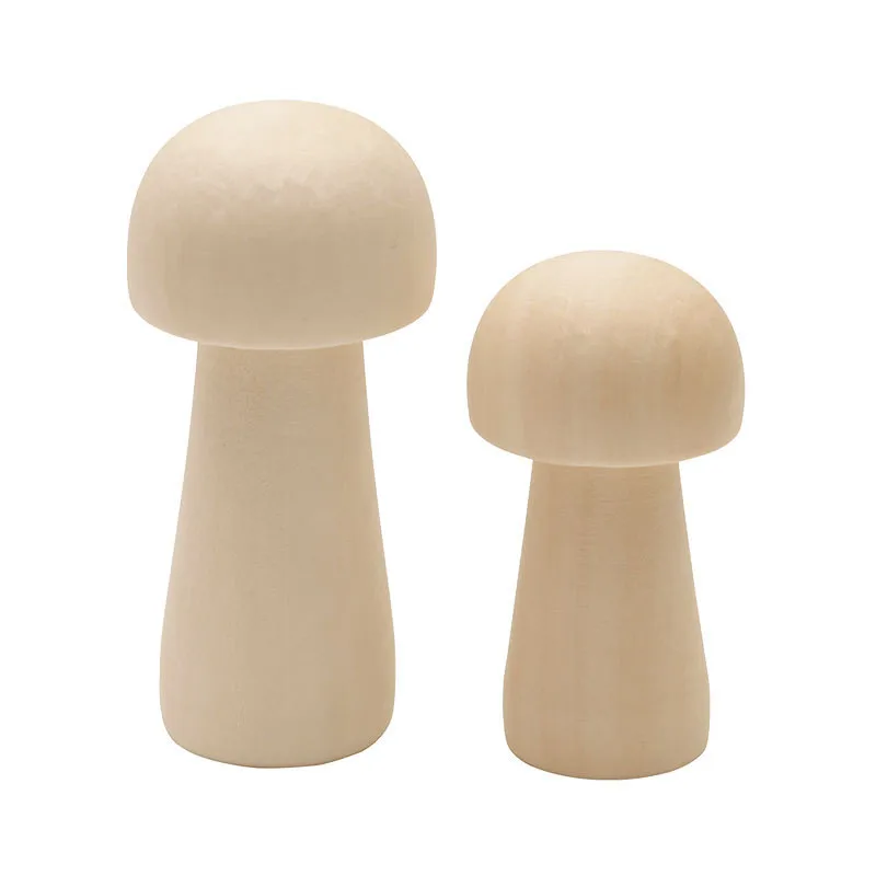 

85 мм 65 мм DIY деревянный колышек гриб живописи гриб незавершенной Изделия из дерева для детей игрушки ручной работы Детская украшения колыше...