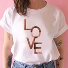 Женская футболка с геометрическим принтом, белая Винтажная футболка в стиле Харадзюку, женская летняя футболка