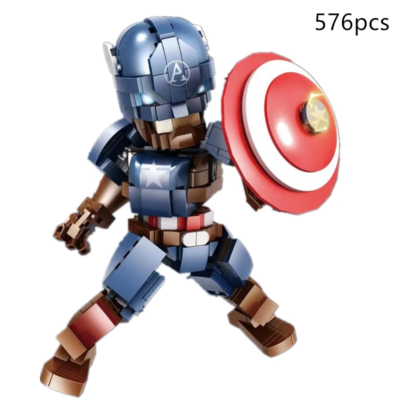 

Avengers Captain America Marvel Iron Man Building Blocks Compatible Children's Educational Building Block Toys