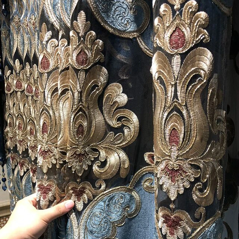 Европейские дворцовые светонепроницаемые шторы роскошные занавески на окна в