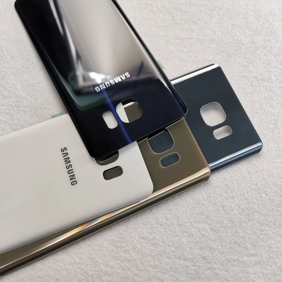SAMSUNG Galaxy Note 5 оригинальная задняя крышка для аккумулятора 3D стеклянная корпуса N920