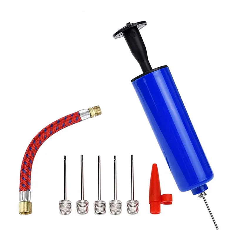 

8pcs Inflator Ball Pump with Needles Valve Adapter Air Hose for Basketball Football Volleyball Rugby Balloons Inflatable Set