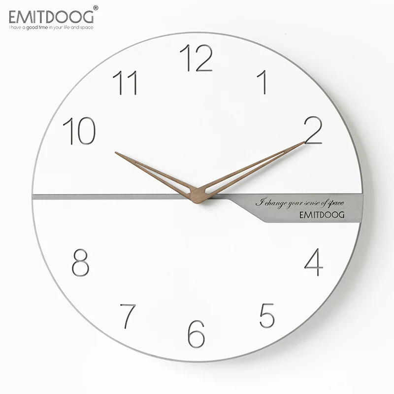 

Modern Simple Luxury Wall Clock Living Room Roman White Nordic Wall Watch Creative Silent Relogio Parede Home Decoration AA50ZB